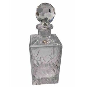 Full Lead Crystal Decanter and Stopper Regent Collection Handmade In Yugoslavia